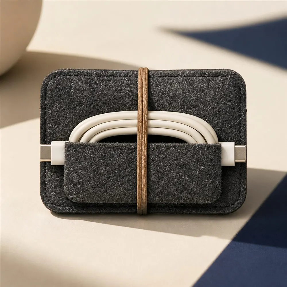 Cable Organizer — Feltro o tessuto riciclato