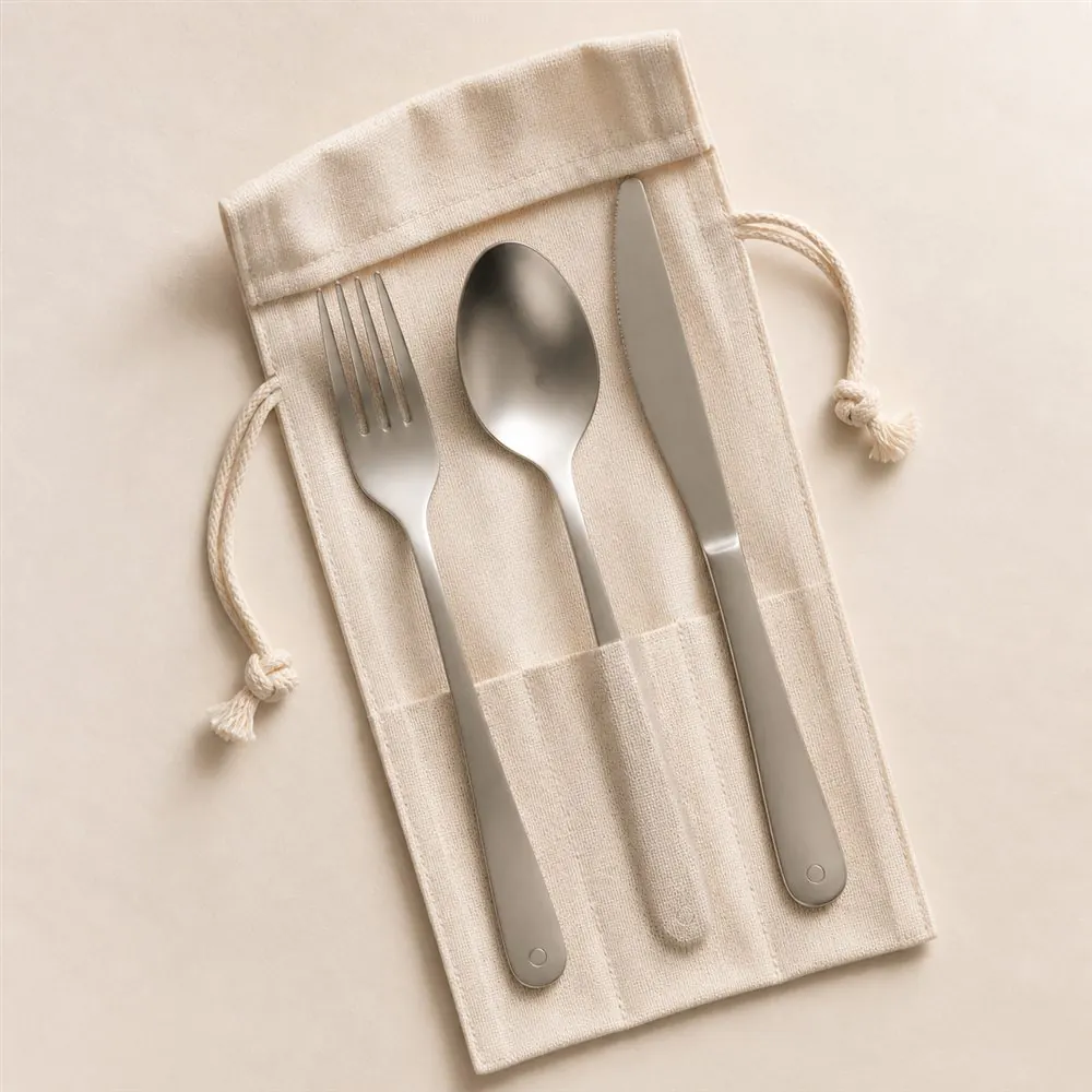 Cutlery Kit — Acciaio inox e custodia tessile
