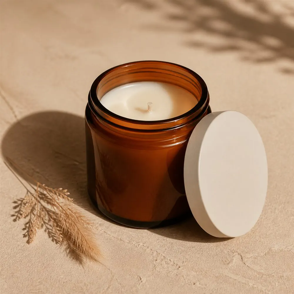 Scented Candle — Cera vegetale e vetro riutilizzabile