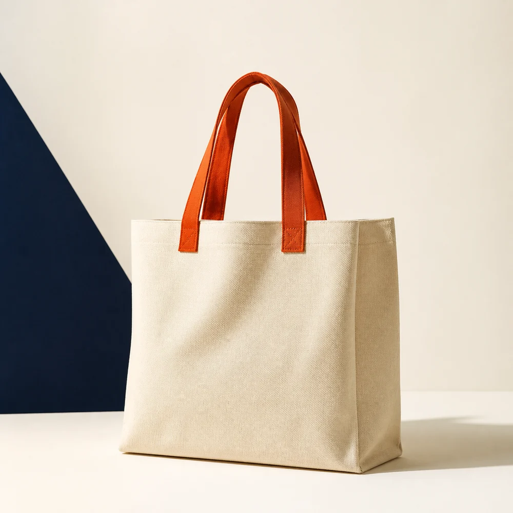 Signature Tote — Canvas di cotone biologico